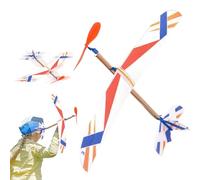 Aeroplano Alimentato Da Elastico - Giocattolo Da Lancio Per Aeroplano Aliante Thunder Bird | Bomboniera Per Festa Di Compleanno Con Aereo Lanciato A Mano, Aereo Alimentato Da Elastico | Per Campeggio,