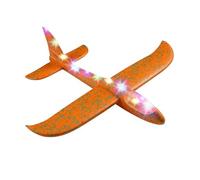 Aeroplano con alianti in schiuma - Aereo da lancio manuale, giocattolo volante per sport all'aria aperta | Aeroplano da aliante in schiuma da lancio con luce a LED, grandi aerei da aliante in schiuma