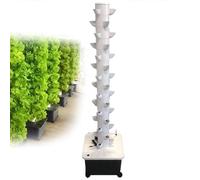 Aeroponic Tower Garden con 15 piani, 45 fori, ruote, pompa per la coltivazione senza suolo di erbe, frutta, verdura