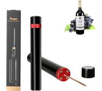 Aeropopop - 2 apribottiglie per vino Aero Pop, apribottiglie, portatile, a pressione d'aria, per casa, ristorante, feste (rosso)