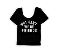Aeropostale Donna Why Can'T We Be Friends T-Shirt