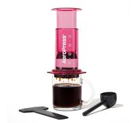 AeroPress Clear Rosa - Macchina per Caffè 3 in 1: combina French Press ed Espresso - Caffè corposo senza amarezza - Piccola caffettiera portatile per viaggio e campeggio, Rosa