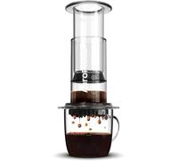 AeroPress Clear Pressa da Caffè - Metodo 3-in-1: French Press, Pour-over, Espresso per caffè corposo senza fondi né amaro, macchina da caffè compatta e portatile per viaggi e campeggio, trasparente