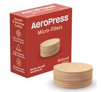 AeroPress microfiltri in carta naturale, filtri rotondi non sbiancati per macchine da caffè, accessori indispensabili per il caffè, standard, 1 confezione, 200 pezzi