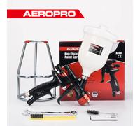 AEROPRO Pistola a spruzzo per vernice professionale Ugello da 1,3 mm A608 Aerografo Pistola per verniciatura pneumatica automobilistica Pittura per finitura auto