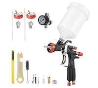 AEROPRO Tools, pistola a spruzzo R500 LVLP con ugelli da 1,3/1,5/1,7 mm e regolatore dell'aria, pistole A610 per auto, pistola a spruzzo per auto, vernice e top coat
