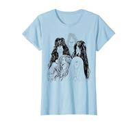 Aerosmith - Disegna la Linea Maglietta, Donna, Celeste, 3XL