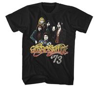Aerosmith - Dream On 73 - American Classici - Solido Nero Adulto Manica Corta