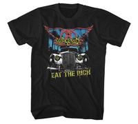 Aerosmith - Eat The Rich Auto - American Classici - Solido Nero Adulto Corto