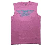 Aerosmith Glitter Print Logo autorizzato Uomo maglietta