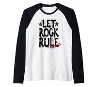 Aerosmith - Lascia che il rock governi Maglia con Maniche Raglan