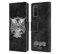 AEROSMITH NERO E BIANCO CUSTODIA COVER A PORTAFOGLIO PER SAMSUNG TELEFONI 1