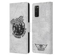 AEROSMITH NERO E BIANCO CUSTODIA COVER A PORTAFOGLIO PER SAMSUNG TELEFONI 1