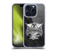 AEROSMITH NERO E BIANCO CUSTODIA COVER MORBIDA IN GEL PER APPLE iPHONE TELEFONI