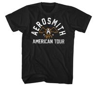 Aerosmith - Seventy-Three - American Classici - Solido Nero Adulto Manica Corta