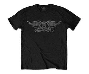Aerosmith Vintage Logo Black M Maglietta