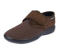 Aerosoft Scarpa Bassa Stretch 10 Donna Uomo Antiscivolo Chiusura a Strappo Plantare Estraibile (Marrone, 46)