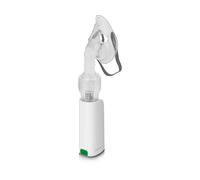 medisana IN 530 inalatore portatile per il viaggio, nebulizzatore a compressore con boccaglio e maschera per adulti e bambini, per raffreddore o asma con batteria ricaricabile tramite micro USB
