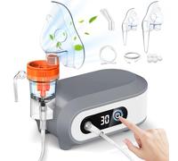 Aerosol Portatile Silenzioso,Macchina Aerosol Adulti E Bambini,Apparecchio Aerosol Neonato,Aerosol Ultrasuoni Inalatore Nebulizzatore Con E Boccaglio,Macchinetta Aerosol Da Viaggio A Pistone