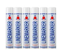Aerosol Solutions Bianco Line Marker Marcatura Spray Vernice 750ml (6 Confezione)