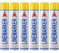Aerosol Solutions Line Marker Vernice spray per erba e strade, Vernice, 750 ml (6 Confezione)