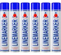 Aerosol Solutions Linemarker Spray Traccialinee Blu 750 ml, vernice per marcatura a terra per strade, parcheggi, magazzini e campi sportivi, asciugatura rapida (confezione da 6)