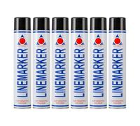 Aerosol Solutions Nero Line Marker Marcatura Spray Vernice 750ml (6 Confezione)