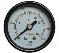 Aerotec Manometro 9415451 connettore (manometro): filettatura esterna posteriore 1/4, 1 pezzo.