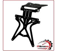 90146 PORTA TARGA PORTATARGA LAMPA AERO-X PER MOTO KAWASAKI ALLUMINIO NERO