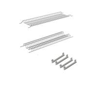 AERREGI SCOLAPIATTI COLAPIATTI A INCASSO GRIGIO METALLIZZATO LUNGHEZZA 56cm PER PENSILI DA 60cm SCOLAPIATTI IN METALLO DI ALTA QUALITA' COMPLETO DI STAFFE DI MONTAGGIO