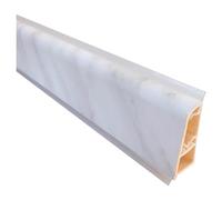 AERREGI SET ALZATINA 4 METRI | 2 PEZZI DA 2 MT | SPALLETTA PER TOP CUCINA | COLORE MARMO CARRARA COMPLETA DI ACCESSORI | LUNGHEZZA 2 METRI | ALZATINA RESISTENTE MADE IN ITALY