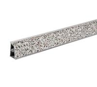 AERREGI SET ALZATINA 4 METRI | 2 PEZZI DA 2 MT | SPALLETTA PER TOP CUCINA | COLORE MARMO GRANITO COMPLETA DI ACCESSORI | LUNGHEZZA 2 METRI | ALZATINA RESISTENTE MADE IN ITALY