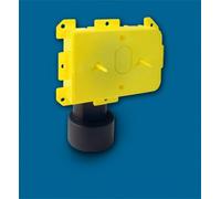 AERTECNICA serie PA012 Contropresa New Air, Logik New Air 50 mm da incasso con raccordo curvo