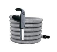 AERTECNICA tubo flessibile aspirapolvere 9 mt Quick Flow con interruttore avviamento centrale aspirante, regolatore di pressione, universale 32mm, AP238