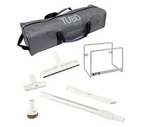 AERTECNICA Tubò Special, kit di spazzole universali Ø32 per aspirapolvere con prolunga telescopica in alluminio leggero, 4 spazzole, gancio in metallo porta tubo flessibile e sacco Tubò Easy Sack