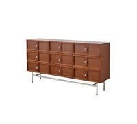 AERTSDFGT Mobile Buffet Moderno Comodino da camera letto in legno massello 160x43x83 cm, mobiletto laterale soggiorno, espositore retrò parete, decorazione for veranda, mobili Vetrine Portaoggetti