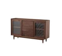 AERTSDFGT Mobile Buffet Moderno Mobiletto laterale in legno massello for bar, caffetteria, cucina, soggiorno, decorazione da parete, mobili, veranda, espositore Vetrine Portaoggetti