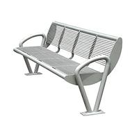 AERTSDFGT Panca da Giardino Panca da esterno semplice e creativa giardino con doppio divano in ferro Panchina parco in acciaio inossidabile for il tempo libero quadrata