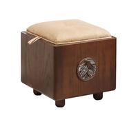 AERTSDFGT Sgabello per Piccoli Gradini Sgabello contenitore multifunzionale, può essere utilizzato su una scatola di legno massello for riporre le scarpe