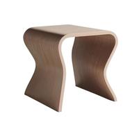 AERTSDFGT Sgabello per Piccoli Gradini Sgabello da tavolo pranzo con personalità artistica moderna, sgabello creativo in legno massello, basso for la casa, trucco