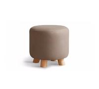 AERTSDFGT Sgabello per Piccoli Gradini Sgabello in legno massello da pranzo semplice e moderno for cambio scarpe for porta del soggiorno Tecnologia domestica Panno Comodo sgabello rotondo(B)