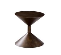 AERTSDFGT Tavolino Da Caffè Semplice E Creativo, Ad Angolo Retrò Nero A Forma Di Clessidra Tavolino da Divano