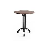 AERTSDFGT Tavolo da pranzo vintage in legno massello di ferro, di forma ottagonale, for negozi di dolciumi, ristoranti, piccoli mobili for il tempo libero(70cm)