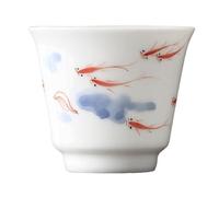 AERTSDFGT Tazzine da tè Piccole Set da tè personale for bere il tè, tazza singola, tazza da tè dipinta a mano, set da tè cinese Kung Fu in ceramica Tazza da tè Kungfu