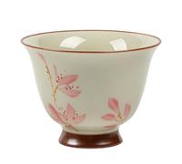 AERTSDFGT Tazzine da tè Piccole Tazza da tè in ceramica dipinta a mano con orchidea di magnolia, set singolo Kung Fu, degustazione Lady Master Exquisite Tazza da tè Kungfu