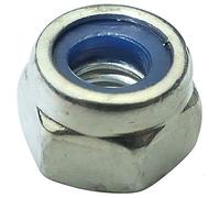 Aerzetix: 100 X Autobloccante Dado esagonale M4 7 mm h5 mm Acciaio zincato c19241