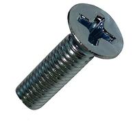 AERZETIX - 50 Bulloni - Testa conica - M4x16mm - DIN965A - Acciaio zincato - Impronta PH2 a croce - C18777