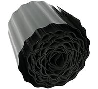 AERZETIX - Barriera Antiradice e Rizoma in Plastica 20cm x 9m per Prato Erba - Protezione Rullo Bordo Antiradice - Barriera di Controllo Radici - Colore Verde Oliva