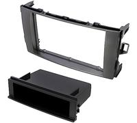 AERZETIX - C40967 - Mascherina telaio adattatore 2 DIN per autoradio - in plastica - compatibile con Toyota Auris 2007-2012