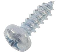 AERZETIX - C44619 - Set di 100 - Viti autofilettanti M2.2x6.5mm a testa tonda bombata - con impronta a croce PH - DIN7981 - in acciaio zincato - lamiera assemblaggio fissaggio serraggio foratura